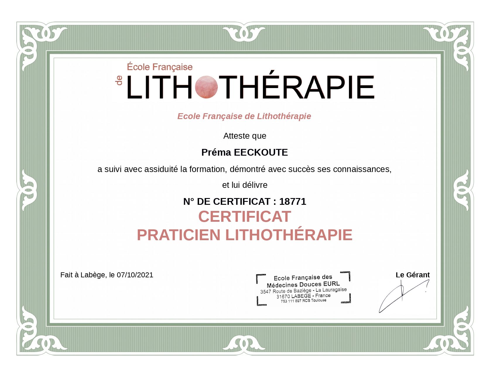 Séance de lithothérapie dans l'Aveyron